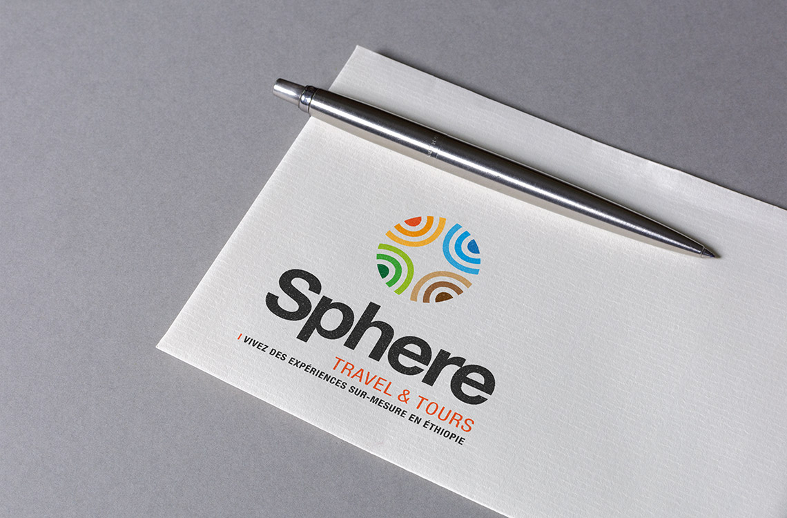 Logotype et identité visuelle de l'agence Sphere Tour & Travel