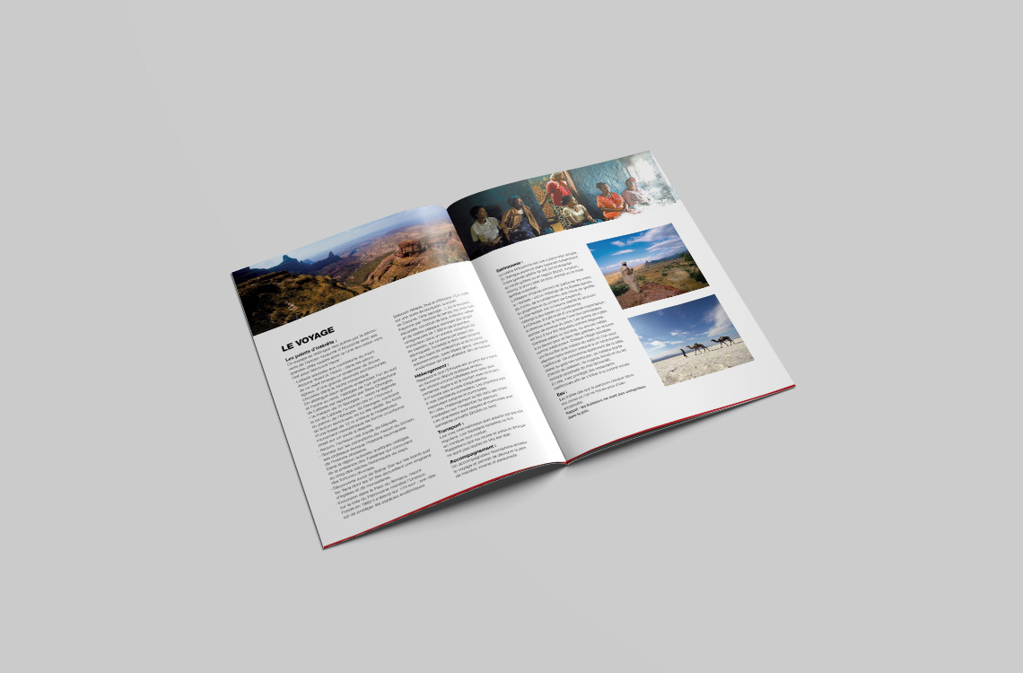 Fiches technique de voyage sous forme de brochure - Horizons Nomades