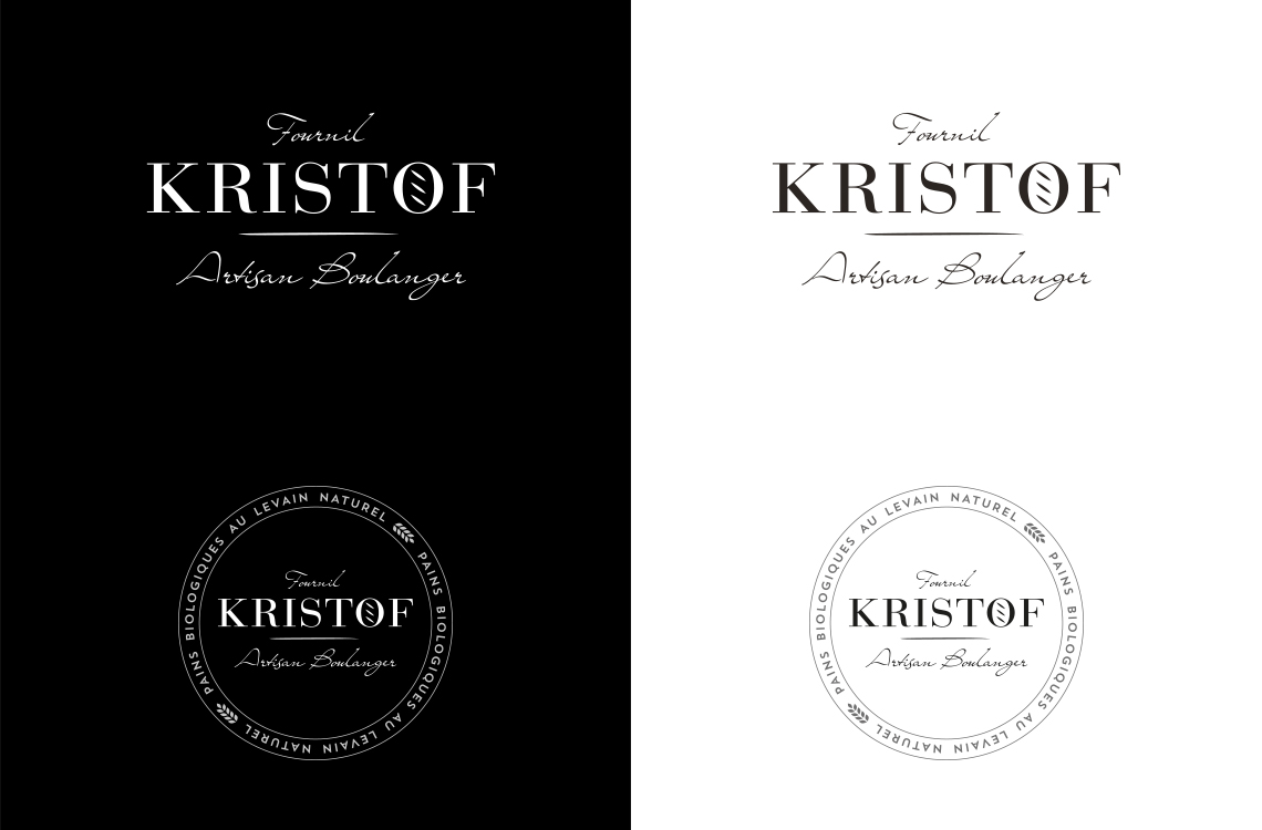 Logotype et identité visuelle du Fournil Kristof