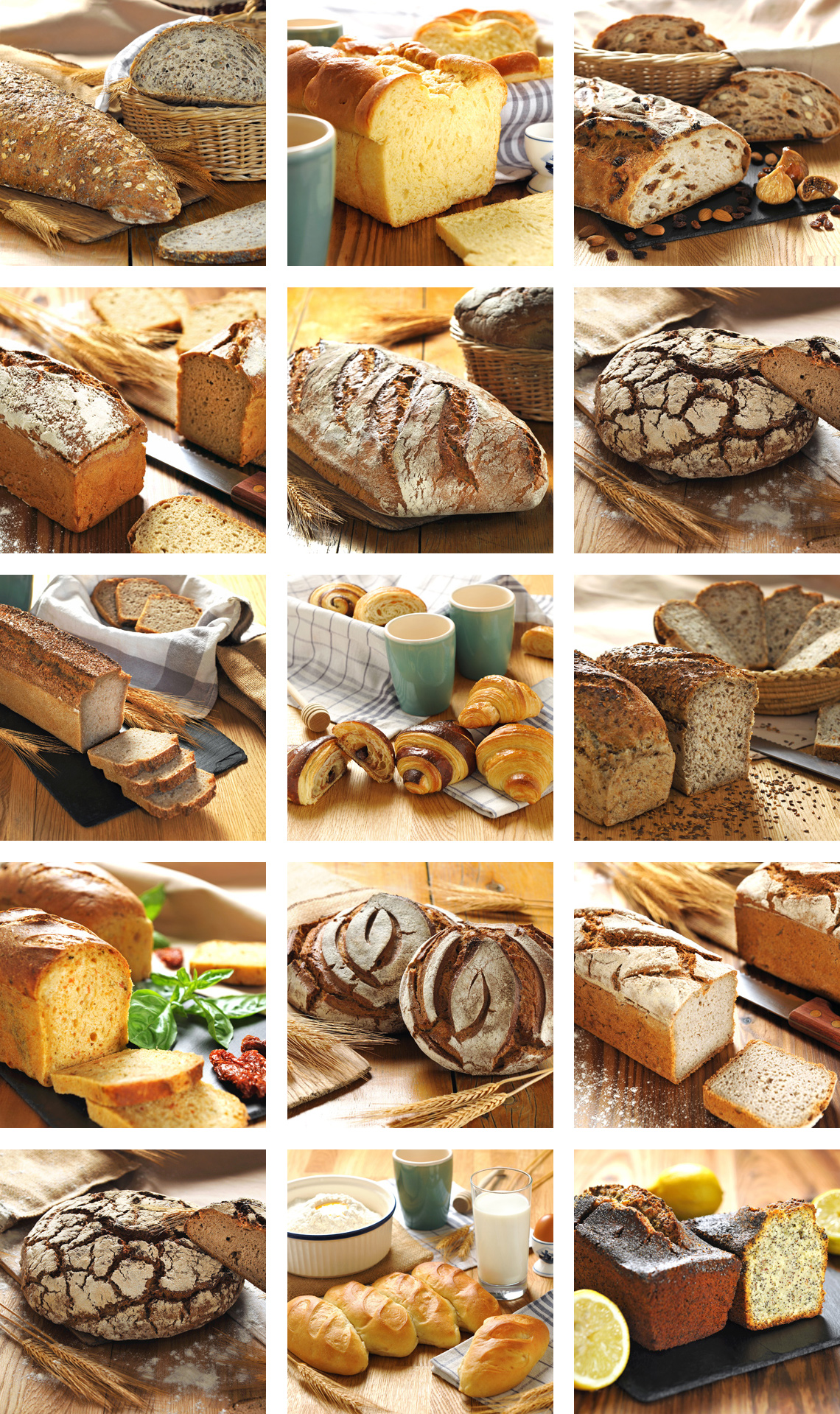 Photos produits, Les différents pains et viennoiseries Bio du Fournil Kristof