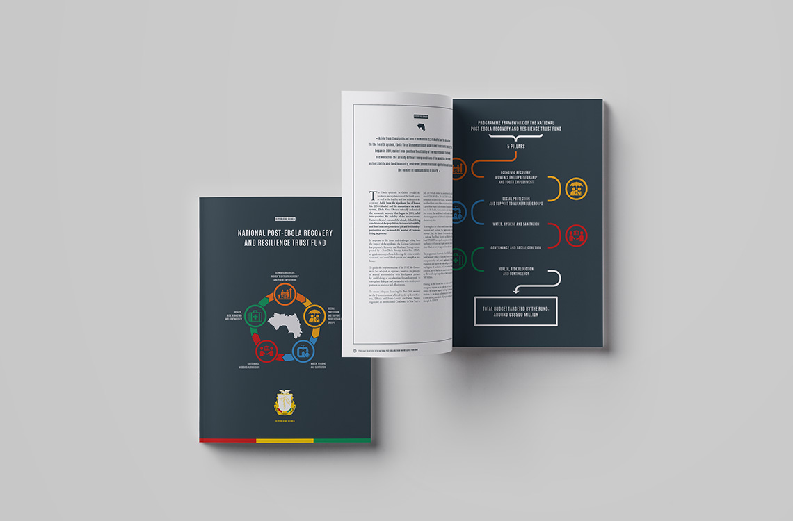 Brochure de plaidoyer et de présentation du Fonds National de Relance et de résilience Post-Ebola pour la République de Guinée - PNUD Guinée
