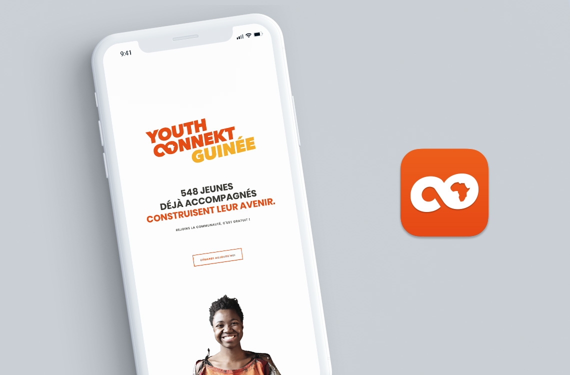 UX/UI Design de la version mobile du site internet Youth Connekt Guinée